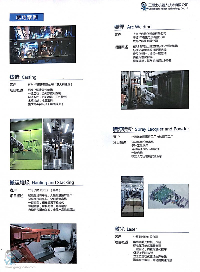 工博士機(jī)器人客戶案例