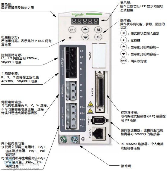 BCH0401O32A1C 0.1 Kw伺服電機