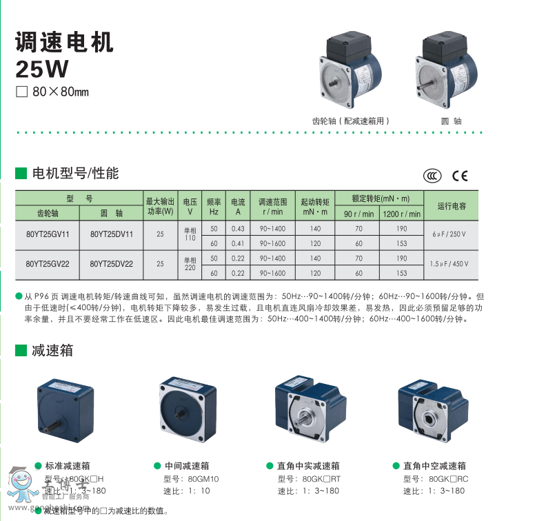 25W調(diào)速電機(jī)