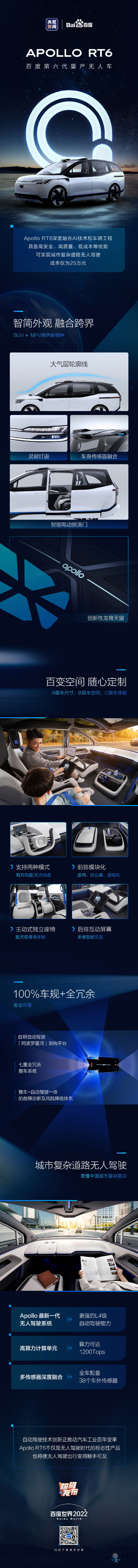 百度發(fā)布第六代無人車