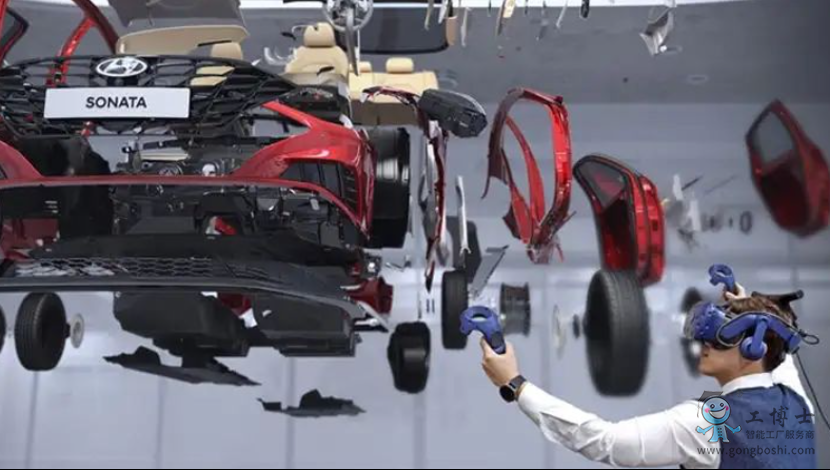 現(xiàn)代汽車工程師使用AR頭顯查看汽車零件